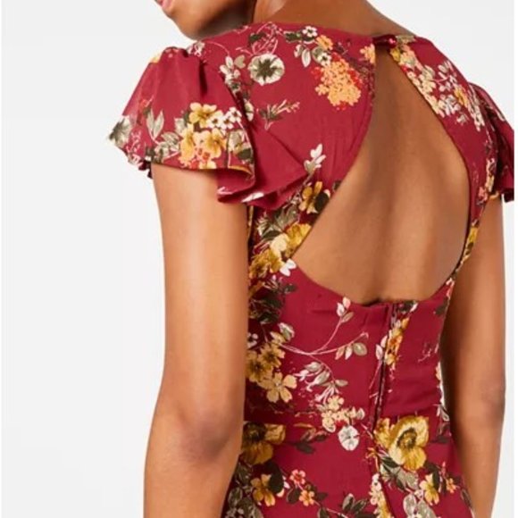 Crystal Doll Juniors' Floral-Print Maxi Dress - Picture 3 of 6